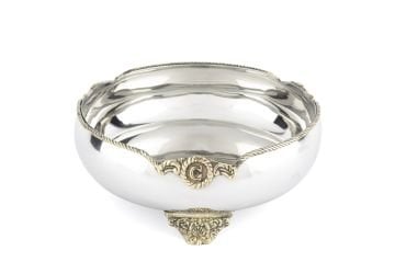 Gümüş Gold Dekoratif Kase 22x9cm