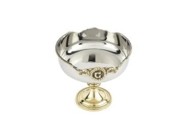 Gümüş Gold Ayaklı Şekerlik 13x12cm