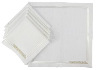 Karmen Beyaz 6lı Peçete 40x40