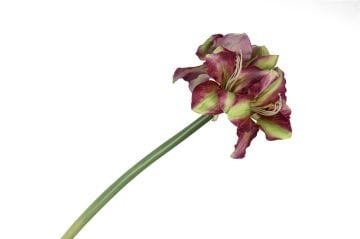 Eflatun Yeşil  Yapay Amaryllis 73cm