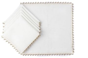 Rayna Beyaz Peçete 6'lı 40x40