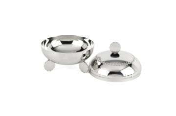 Gümüş Kapaklı Ayaklı Şekerlik 12x13cm