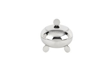 Gümüş Kapaklı Ayaklı Şekerlik 12x13cm