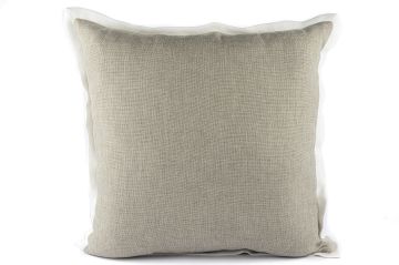 Bej beyaz Çizgili Yastık 55x55