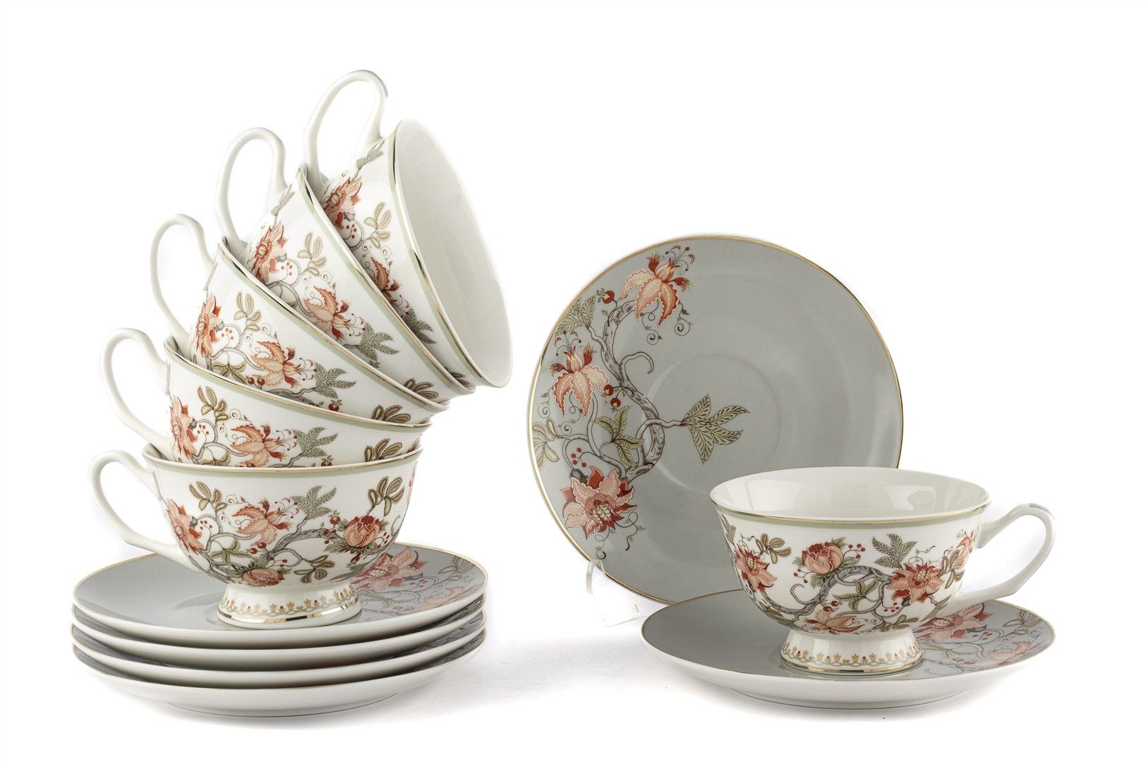 Mystic Floral 6lı Çay Fincanı Seti 200cc