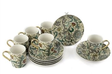 Turguoise 6lı Kahve Fincanı Seti 100cc