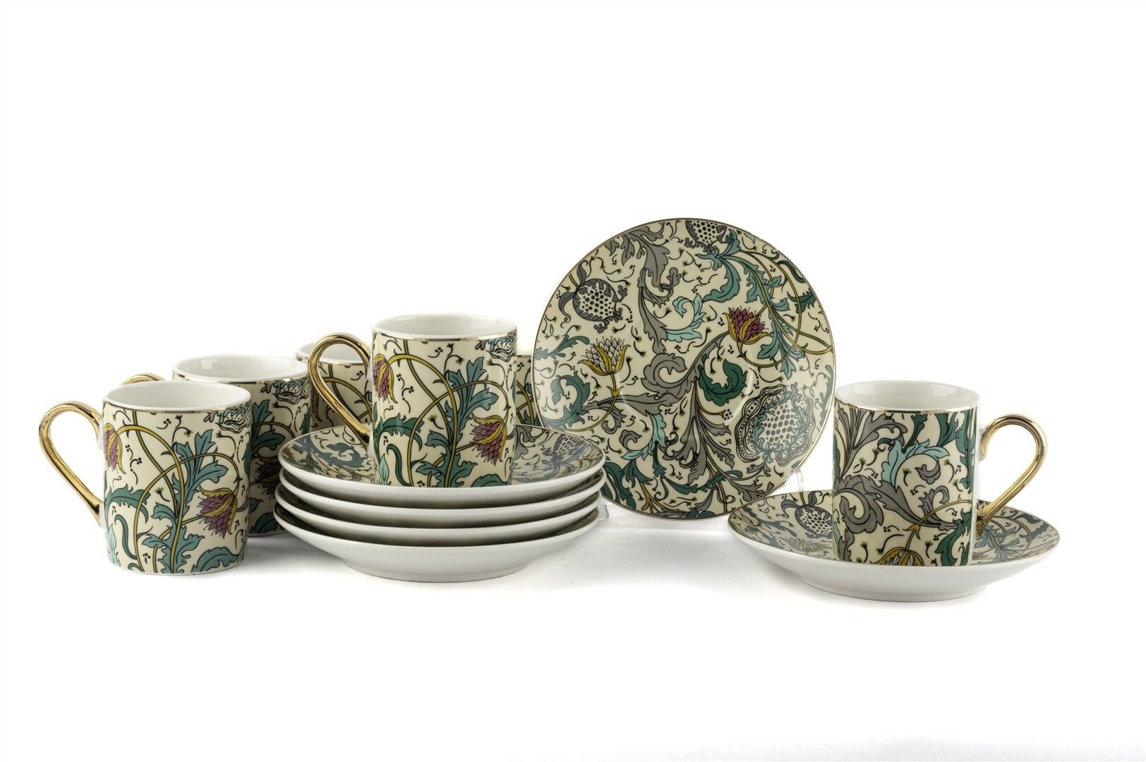 Turguoise 6lı Kahve Fincanı Seti 100cc