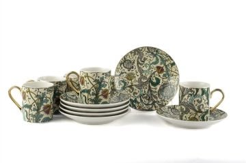 Turguoise 6lı Kahve Fincanı Seti 100cc