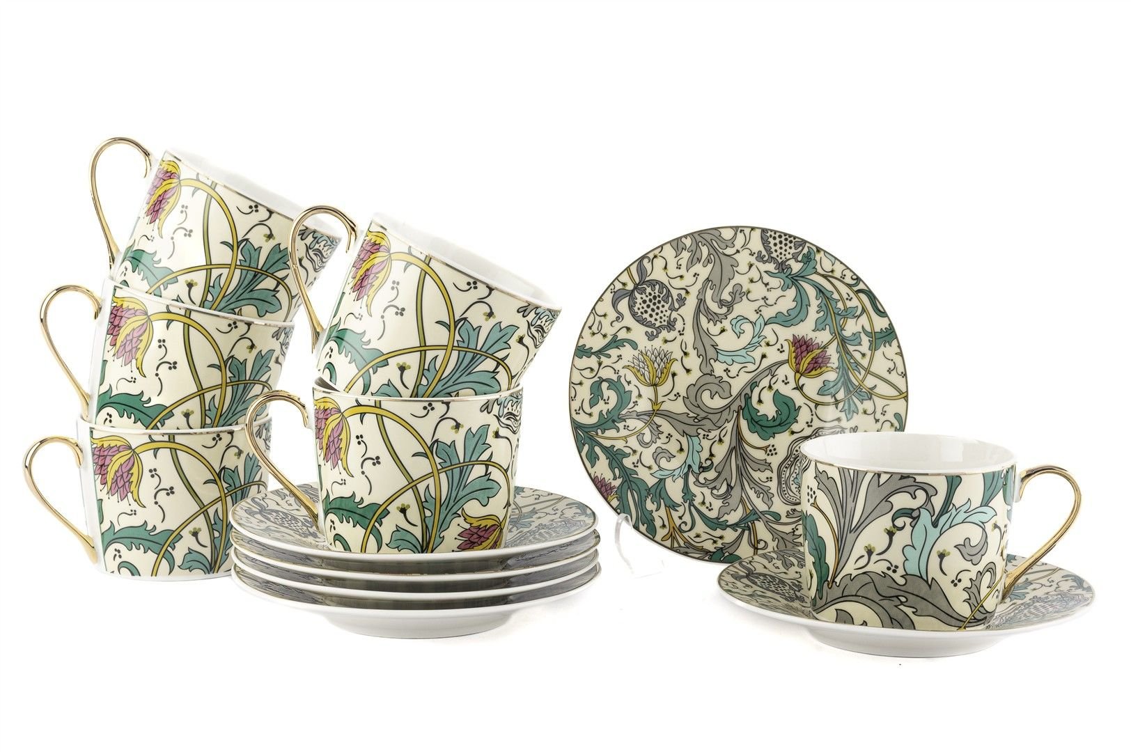 Turguoise 6lı Çay Fincanı Seti 200cc