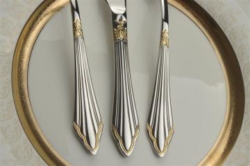 Nova Gold 90 Parça Çatal Kaşık Bıçak Seti