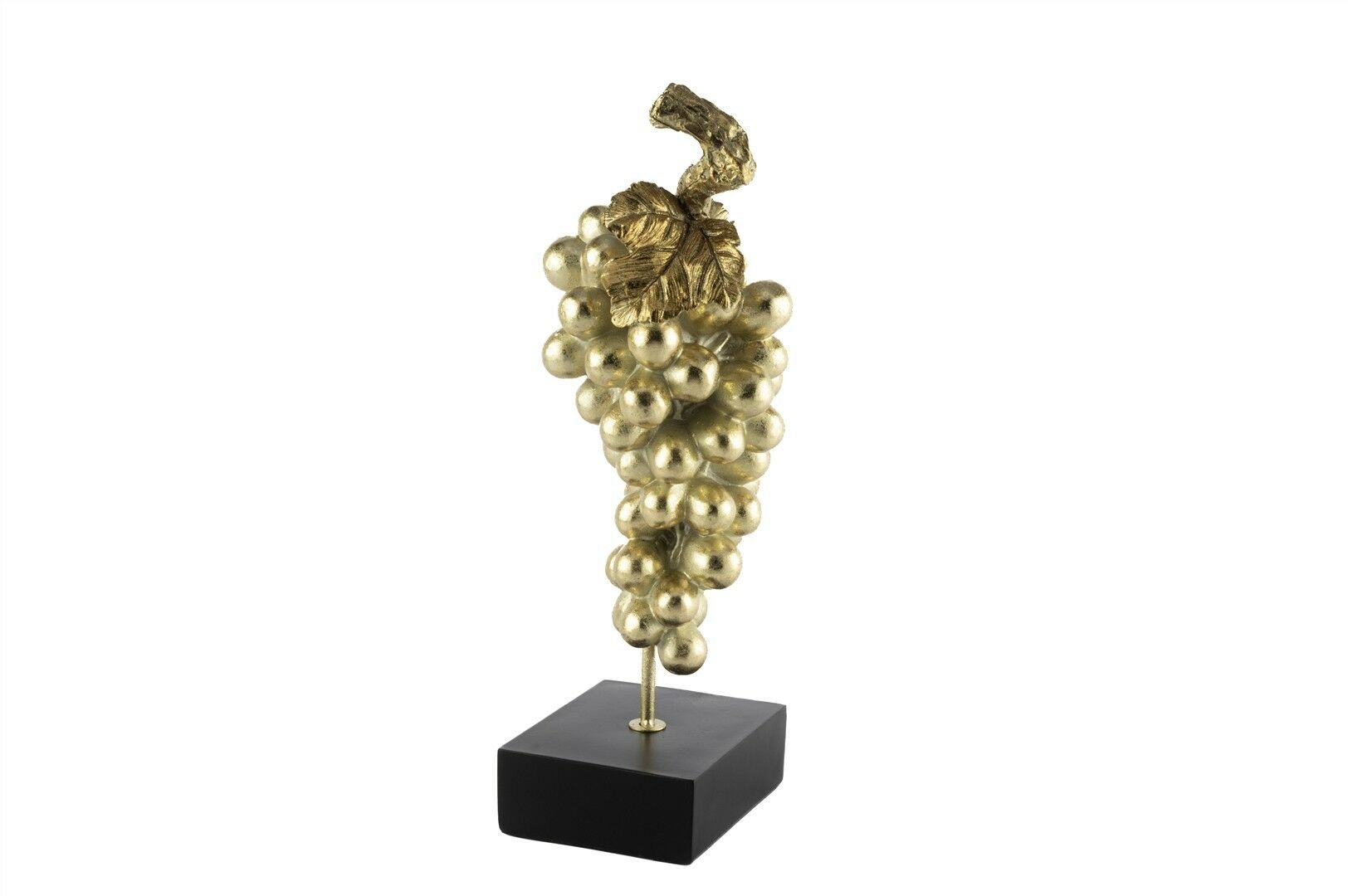 Siyah Kaideli Gold Üzüm Resin Dekor 14x13x41cm