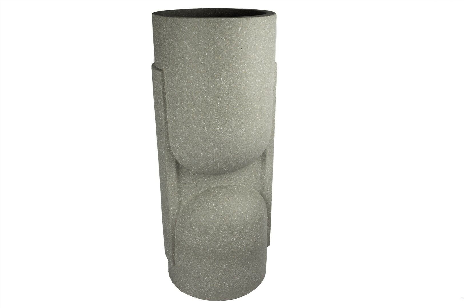 Gri Polyresin Saksı 37x91cm