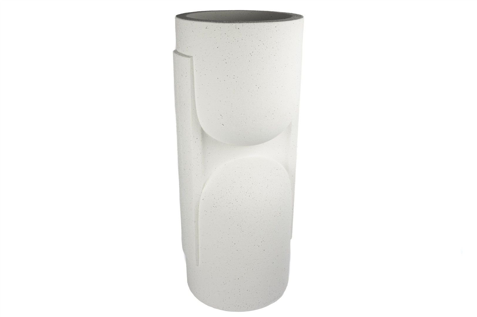 Beyaz Polyresin Saksı 37x91cm