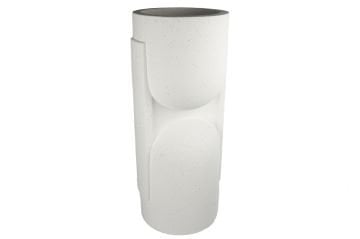 Beyaz Polyresin Saksı 37x91cm