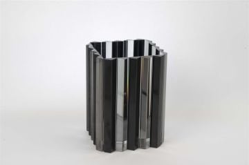 Krsital Siyah Gri Mumluk 13x17cm