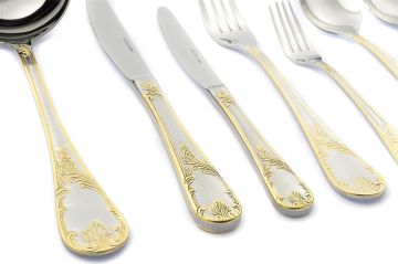 Elegante Gold 90 Parça Çatal Kaşık Bıçak Seti