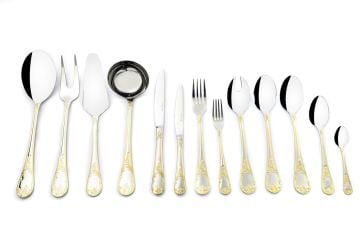 Elegante Gold 90 Parça Çatal Kaşık Bıçak Seti