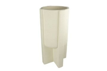 Krem Polyresin Saksı 36x81cm