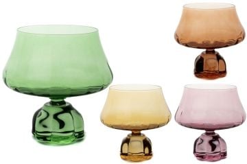 Rolly Ayaklı Renkli 4lü Kup 350ml