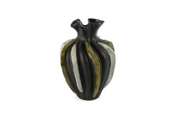 Gri Gold Beyaz Vazo 25x34cm