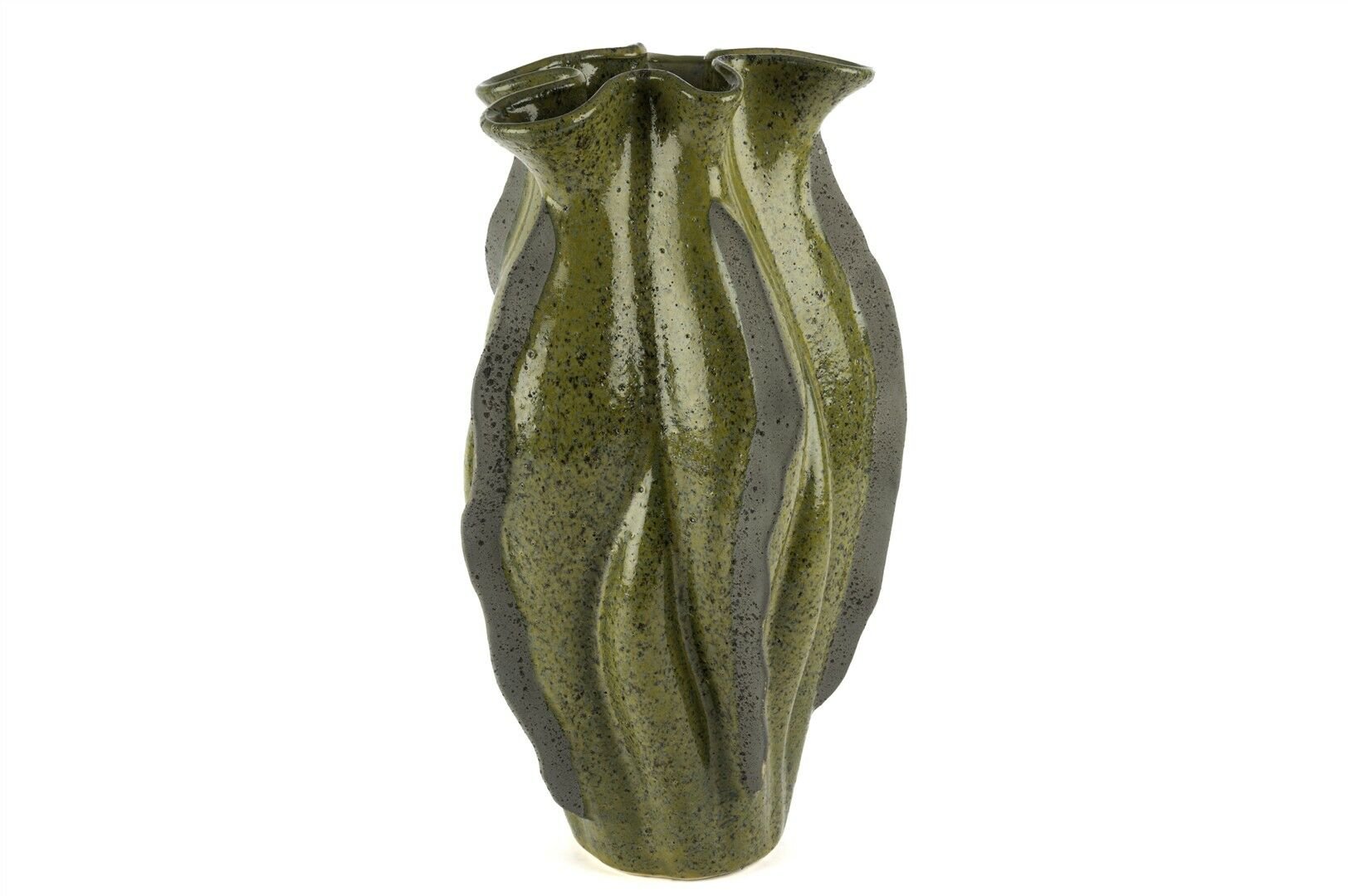 Yeşil Gri Vazo 25x43cm