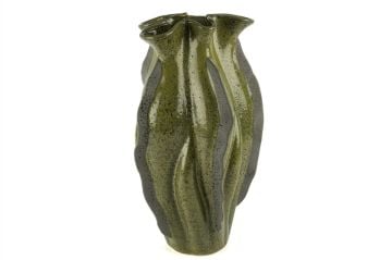 Yeşil Gri Vazo 25x43cm