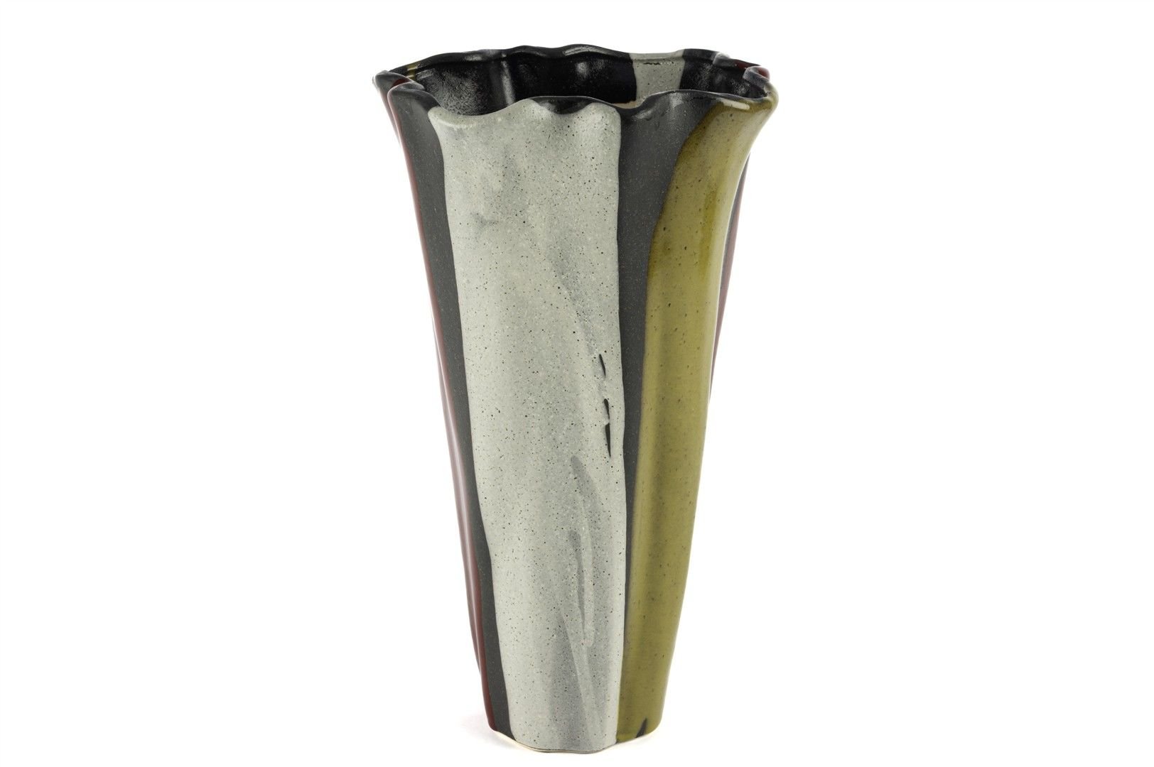 Yeşil Bordo Vazo 25x43cm