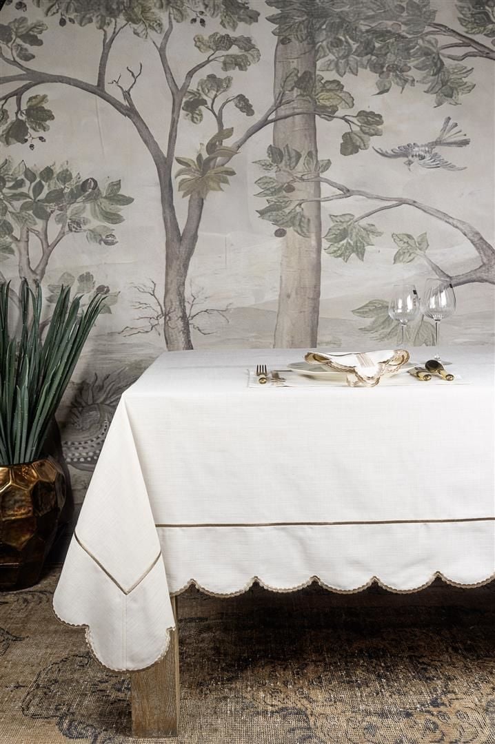 Zafir Bej 180x280 Masa Örtüsü