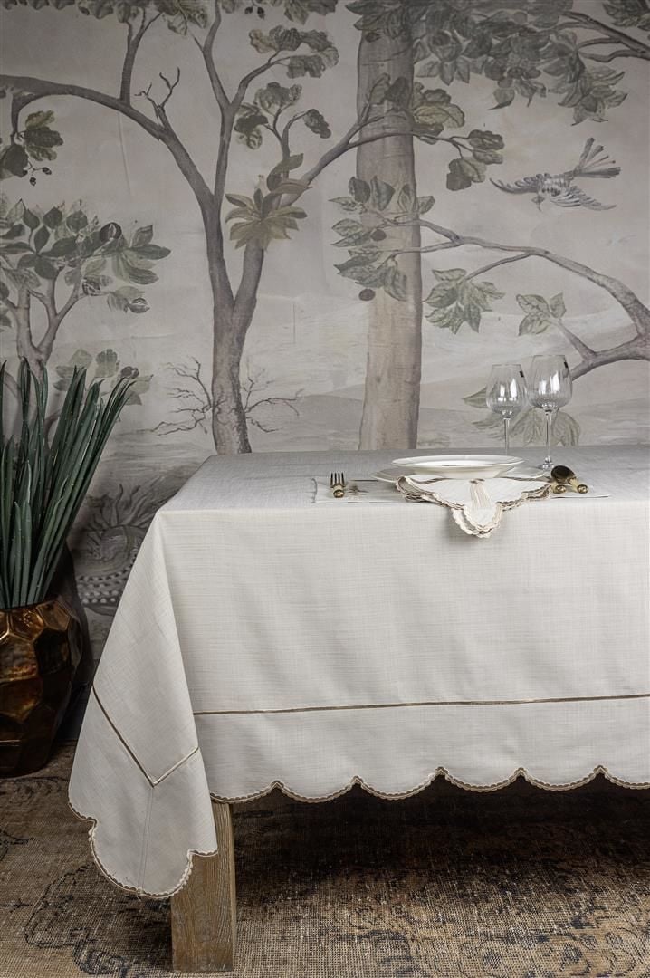 Zafir Taş Rengi 180x280 Masa Örtüsü