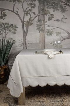 Zafir Taş Rengi 180x280 Masa Örtüsü