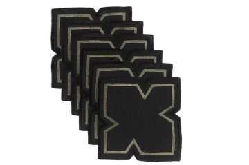 Ella Siyah 6lı Bardak Altlığı 13cm