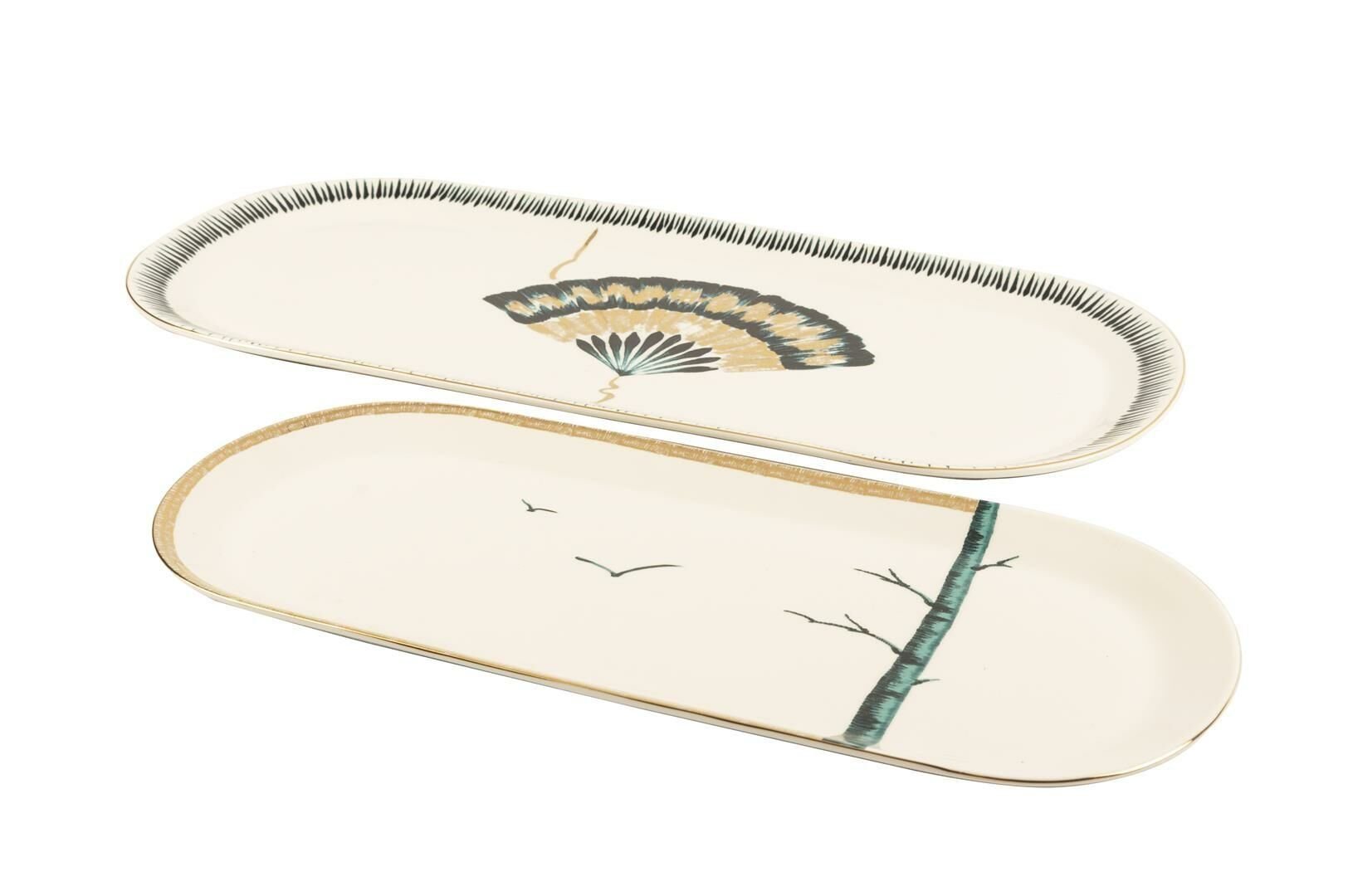 Grace 2li Oval Servis Tabağı 42cm + 34cm