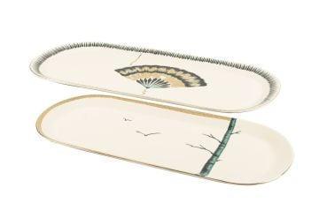Grace 2li Oval Servis Tabağı 42cm + 34cm