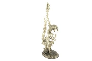 Yunuslu Antik Gold Metal Dek Aks 25x13x45cm