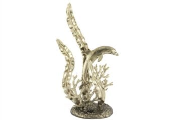 Yunuslu Antik Gold Metal Dek Aks 25x13x45cm