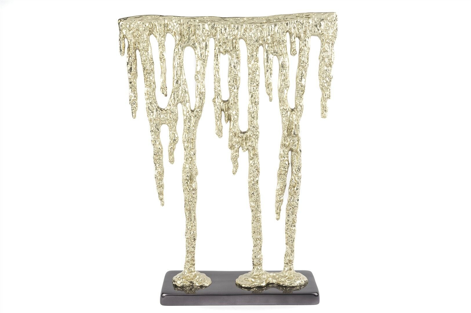 Siyah Kaideli Gold Metal Aksesuar 44x59cm