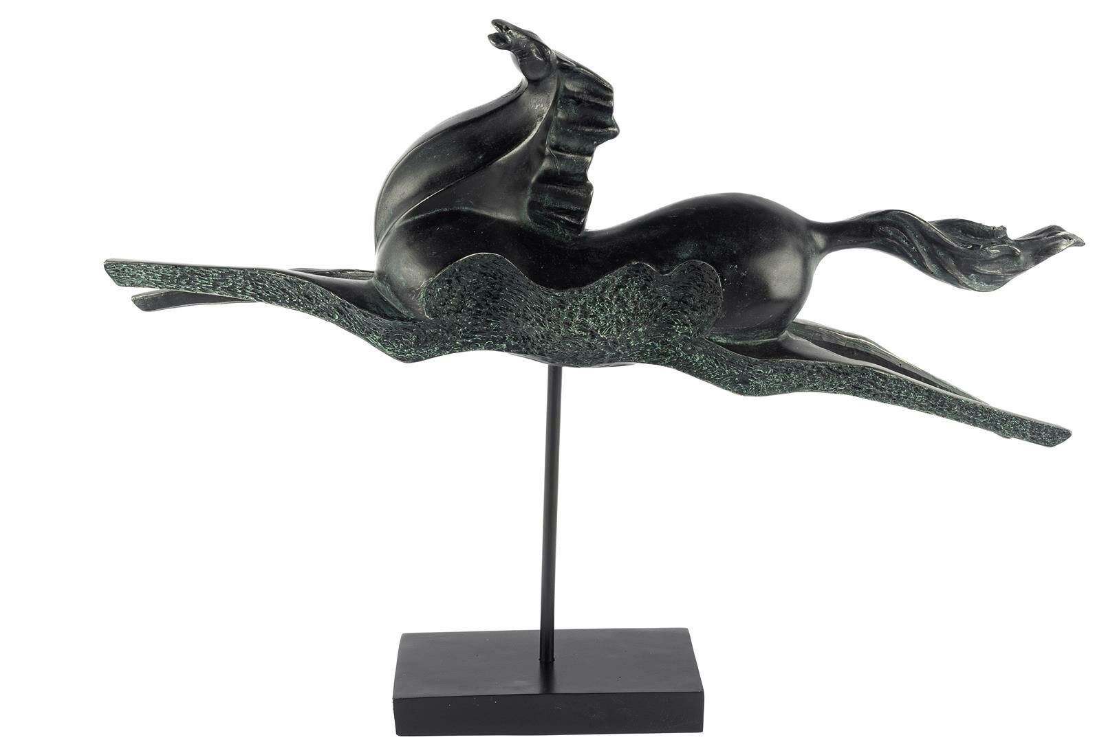 Bakır At Dekoratif Resin Obje 66x15x49cm