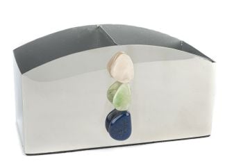 Gümüş Siyah Çatal Bıçaklık 22x11x12cm