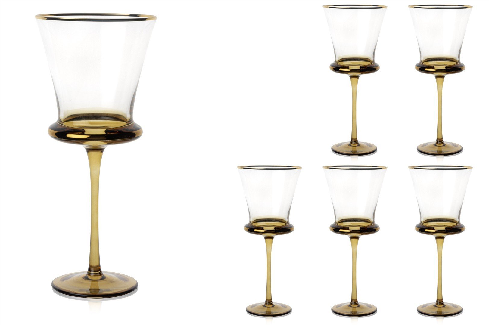 Roxy 6lı Kahverengi Kadeh