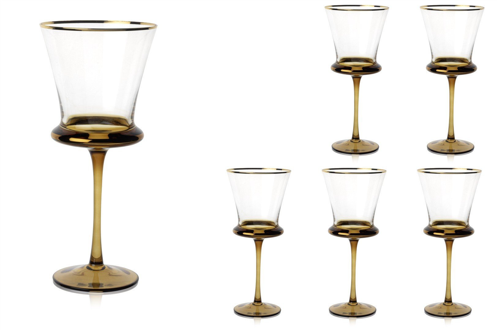 Roxy 6lı Kahverengi Kadeh