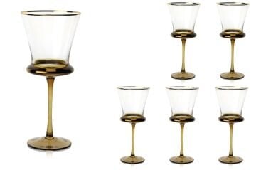 Roxy 6lı Kahverengi Kadeh