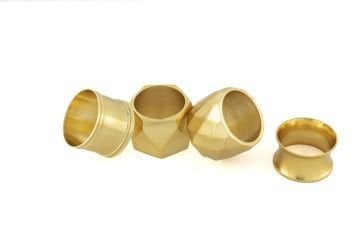 Gold Asorti 4lü Peçete Yüzüğü