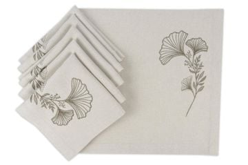 Ginko bej altın 6lı pecete 40cm