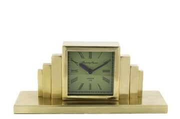Gold Metal Masa Saati 34x10x15cm