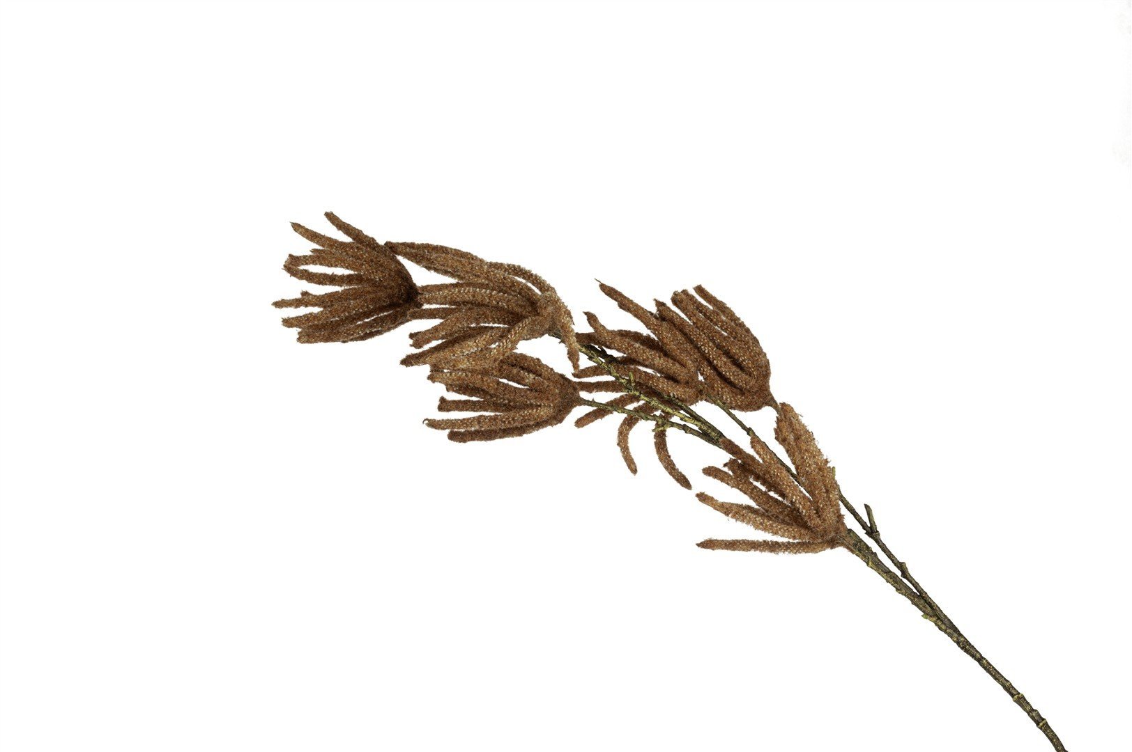 Pembe Tüylü Yapay Çiçek 90cm