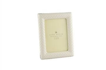 Krem Deri Çerçeve 13x18cm
