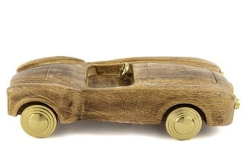 Ahşap Klasik Dekor Araba 33x15x7cm
