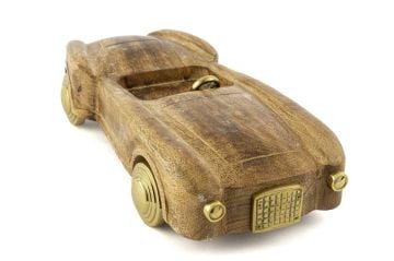 Ahşap Klasik Dekor Araba 33x15x7cm