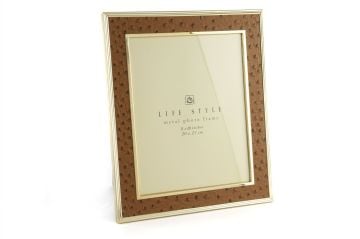 Tarçın Gold Deri Çerçeve 20x25cm
