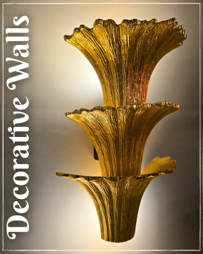 Gold Zambak Aplik 26x18x40cm